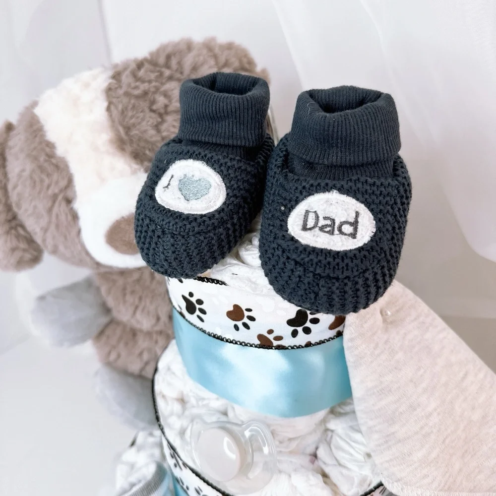 Puppy Diaper Cake, Baby Shower Gift